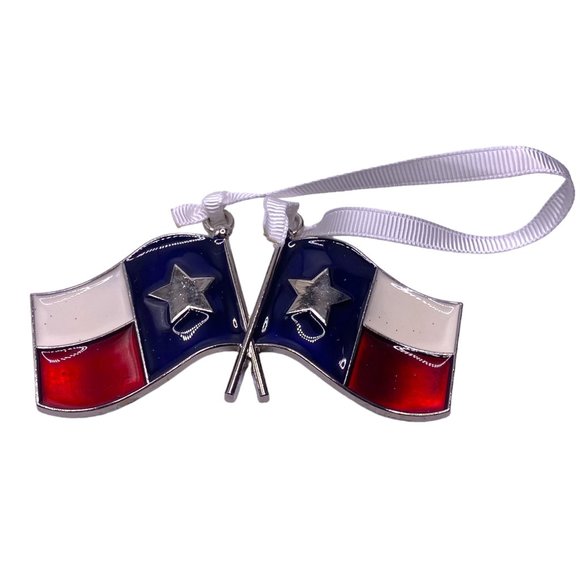 Texas TX Theme Ornaments Lot Cowboy Hat Star Rodeo Flag Cross Map - Picture 6 of 9